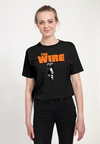 Henry Tiger THE WIRE OMAR - Triko s potiskem - black