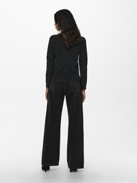 ONLY ONLRICA LIFE NOOS - Strikkegenser - black melange