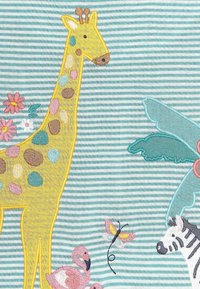 JoJo Maman Bébé APPLIQUE - REGULAR FIT - T-shirts print - duck egg blue safari animals