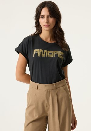 T-shirt print - antracite