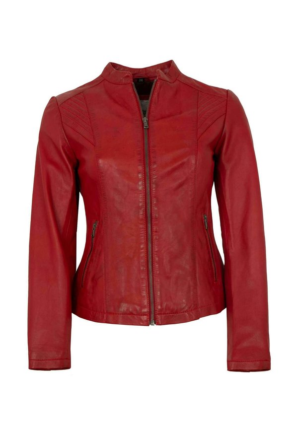 Lederjacke - rot