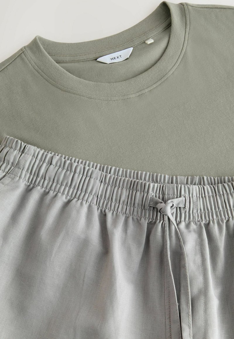 Next REGULAR FIT - SET - Nachtwäsche Set - sage green grey/grau - Zalando