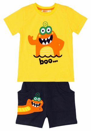 Denokids SET LAKE MONSTER - Shortsit - gelb