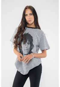 Paradiso Clothing THE ROLLING STONES KEITH PORTRAIT STRIPED - Print T-shirt - white