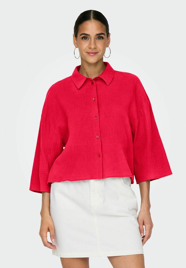 JDYTHEIS LIFE 3/4 - Hemdbluse - rot