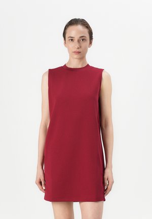 MIXED MEDIA SHIFT MINI DRESS - Kjole - magenta jewel
