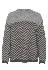 MILIA TURTLENECK - Striktrøje - grey melange dark grey mel