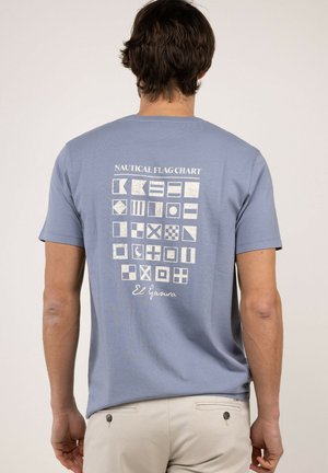 El Ganso, CAMISETA BANDERAS NAÚTICA - Camiseta estampada - azul