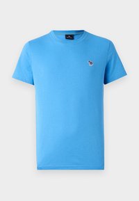 SLIM FIT ZEBRA - T-shirt basique - light blue