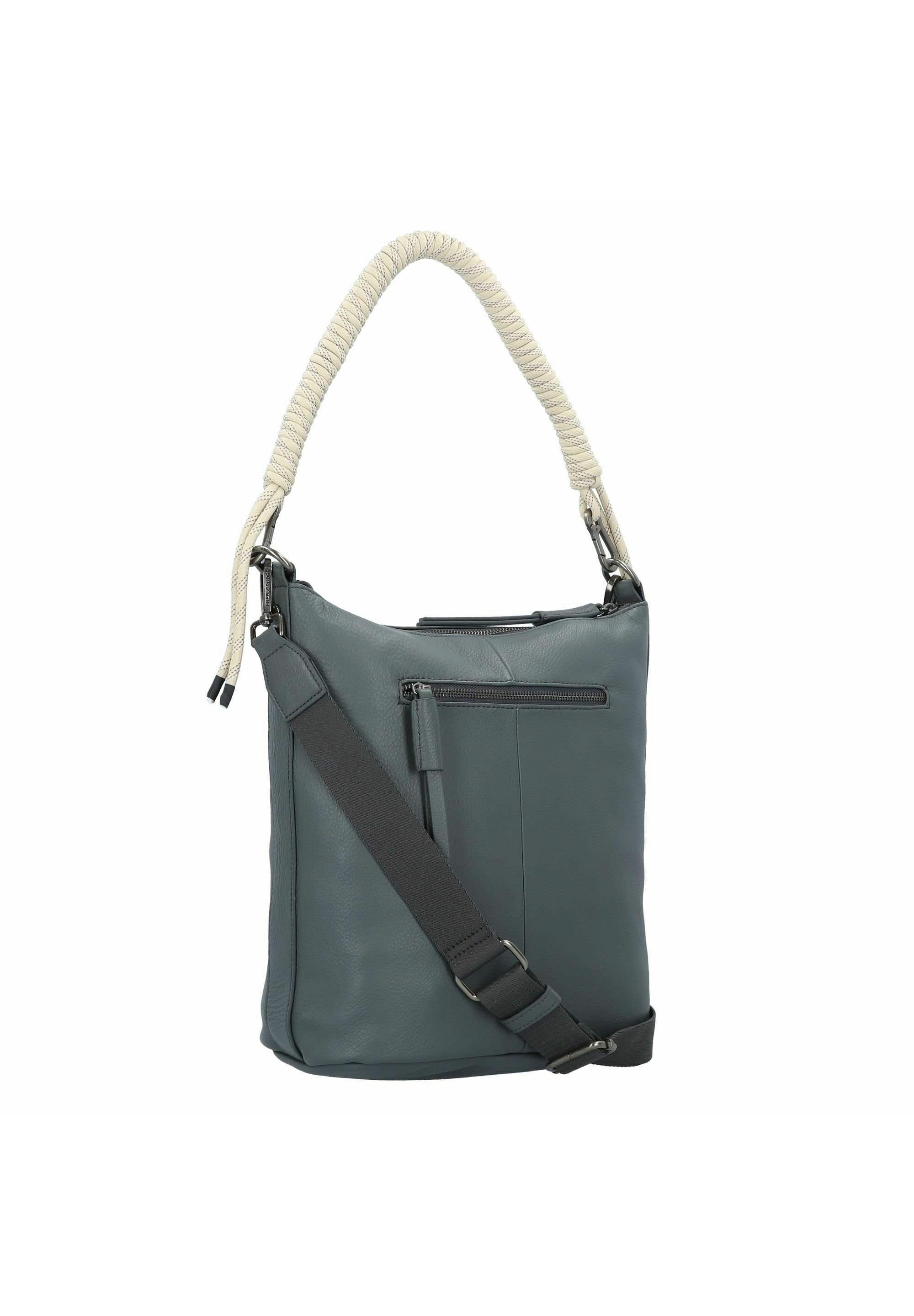 FREDsBRUDER Sac à épaule bandoulière bleu clair en cuir pour femme - Sha Na Na Beltbag Dusty