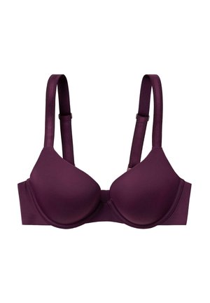 Lilla undertrøje med glatte, formstøbte skåle og justerbare skulderstropper mod en hvid baggrund.