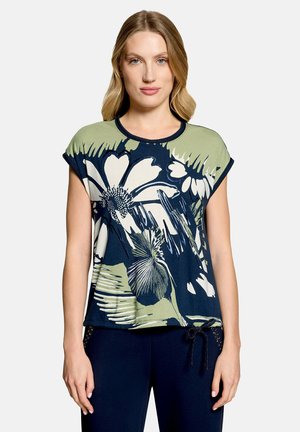Betty Barclay, BETTY BARCLAY MIT TUNNELZUG PRINTSHIRT - T-shirt imprimé - dark blue khaki