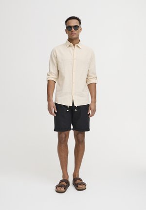 BHLIAS LINEN MIX - Shorts - black