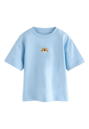 Next, REGULAR FIT - SHORT SLEEVE SMALL GRAPHIC T-SHIRT  . - Printtipaita - light blue tiger