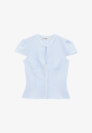 Koton, MANDARIN COLLAR SHIRT . - Blusa - blue
