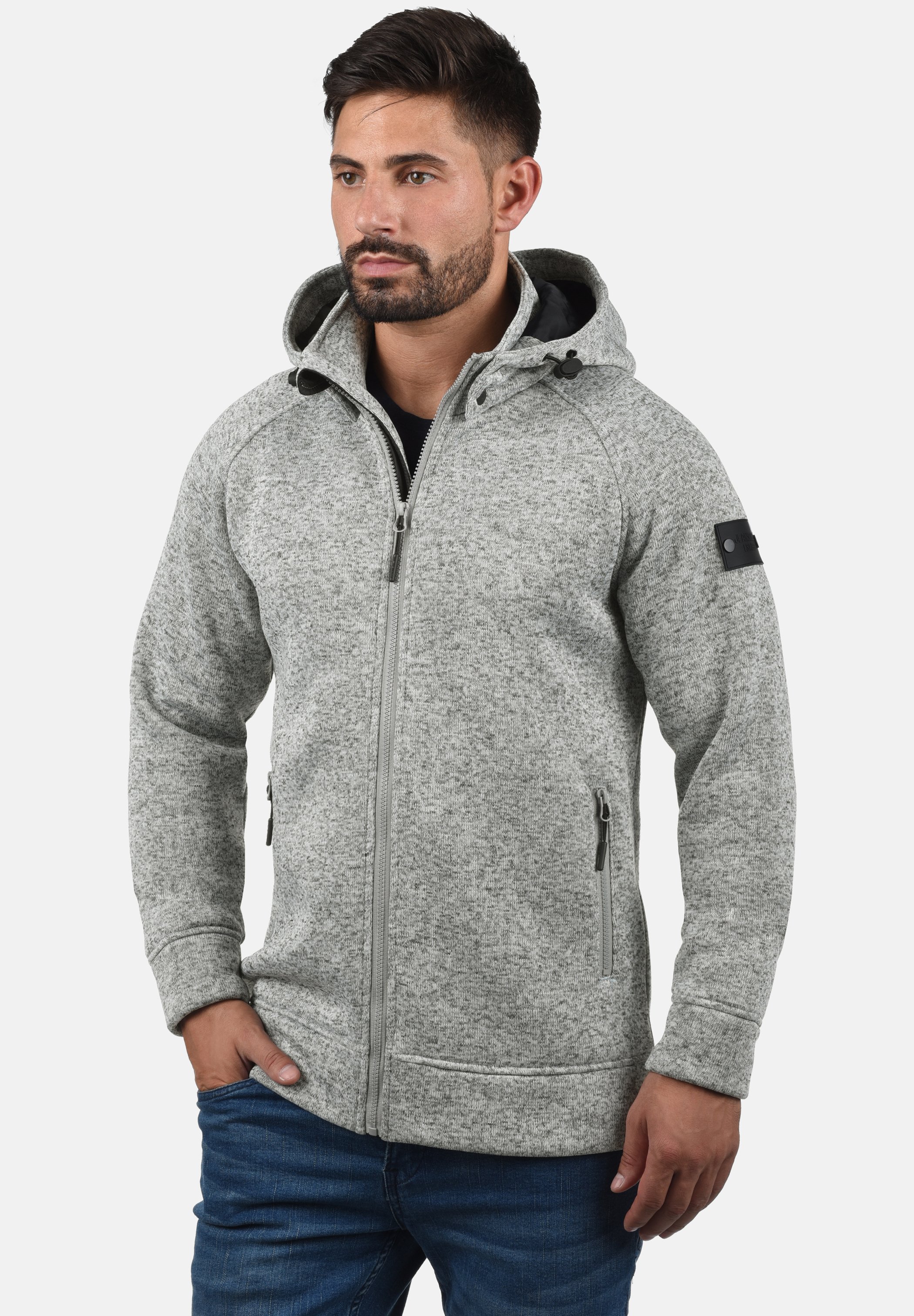 INDICODE JEANS IDCHILLINGWORTH - Felpa con zip - light gray/grigio chiaro -  Zalando.it