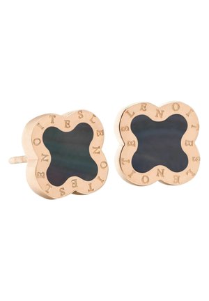 FOUR-LEAF CLOVER  - Earrings - rose gold coloured & mother of pearl grey
