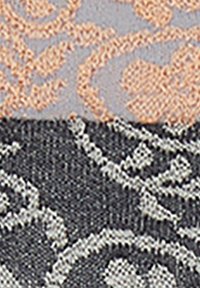 Gallo WITH RAMAGE MOTIF AND CONTRASTING CUFF - Calze - argento