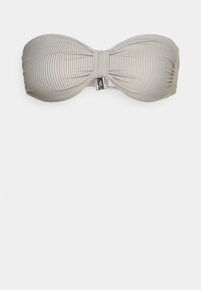 Filippa K PRINTED BANDEAU - Parte de cima de biquíni - beige