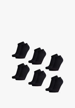 LOW-CUT 6 PACK - Calcetines tobilleros - black