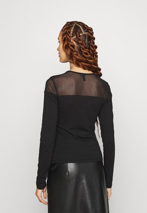 Vero Moda Tall VMKATE CONTRAST - Μπλούζα με μακριά μανίκια - black