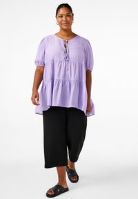 Zizzi MIT A-LINIE UND RELEMENT - Tunika - sand verbena