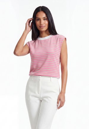 faina, Camicetta - pink green stripes