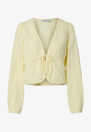 Pieces, PCSASTINA VNECK TIE - Pluus - french vanilla