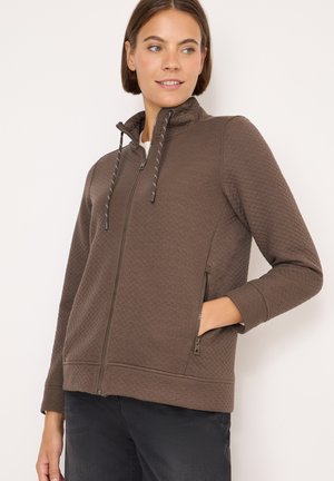 MIT STRUKTUR - Strickjacke - braun