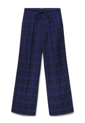 Calliope, PANTALONE LUNGO FANTASIA - Stoffhose - var blu scuro
