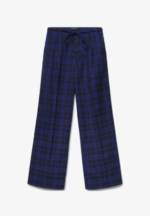 Calliope, PANTALONE LUNGO FANTASIA - Trousers - var blu scuro