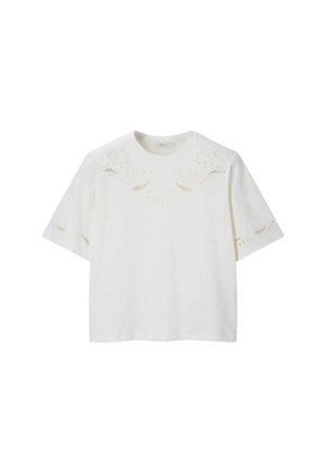Sissy-Boy, MIT LOCHSTICKEREI  - T-shirt imprimé - weiß