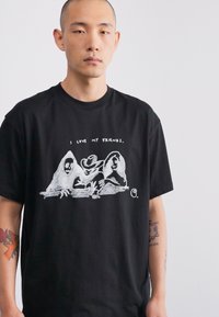 Carhartt WIP PEPE FRIENDS - T-shirt con stampa - black/white