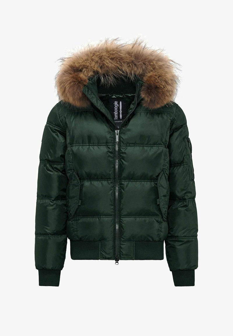 Bomboogie Gewatteerde jas - deep forest green