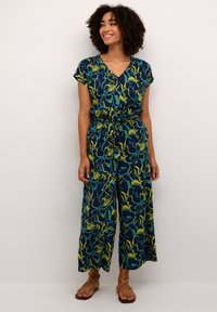 Kaffe REGULAR FIT - Mono - dress blues   green big flower