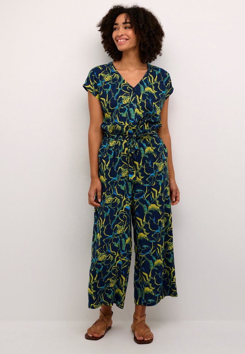 Kaffe REGULAR FIT - Mono - dress blues   green big flower