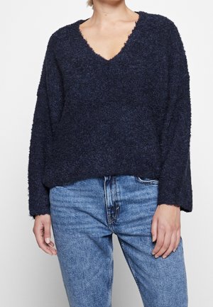 Vero Moda Maglione - mottled dark blue