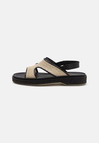 TYPE 43 UNISEX - Platvormsandaalid - black/beige