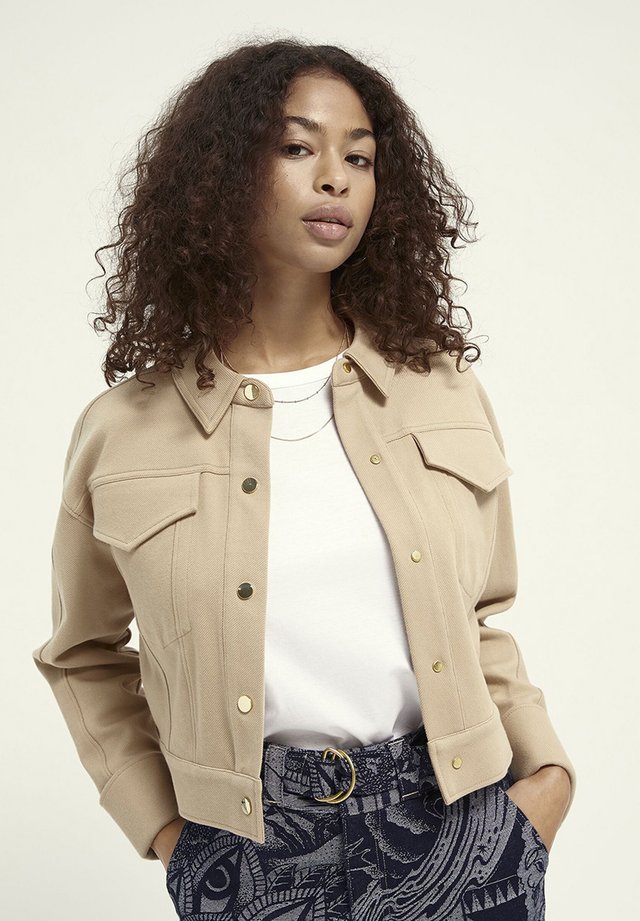 Korte jassen - mushroom brown