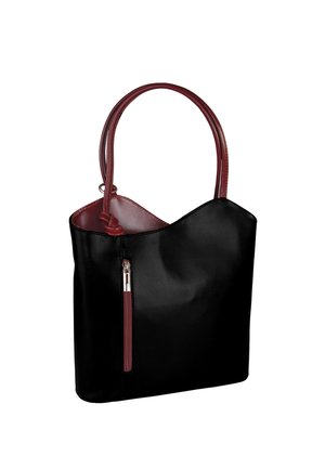 DrachenLeder, Handbag - schwarz rot