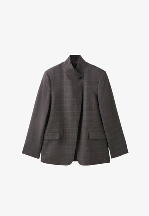 Stradivarius, ASYMMETRIC FITTED BLAZER - Blazer - mottled beige