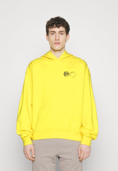 7 DAYS Active OVERSIZED GRAPHIC HOODIE UNISEX - Sportinis megztinis - lemon tonic