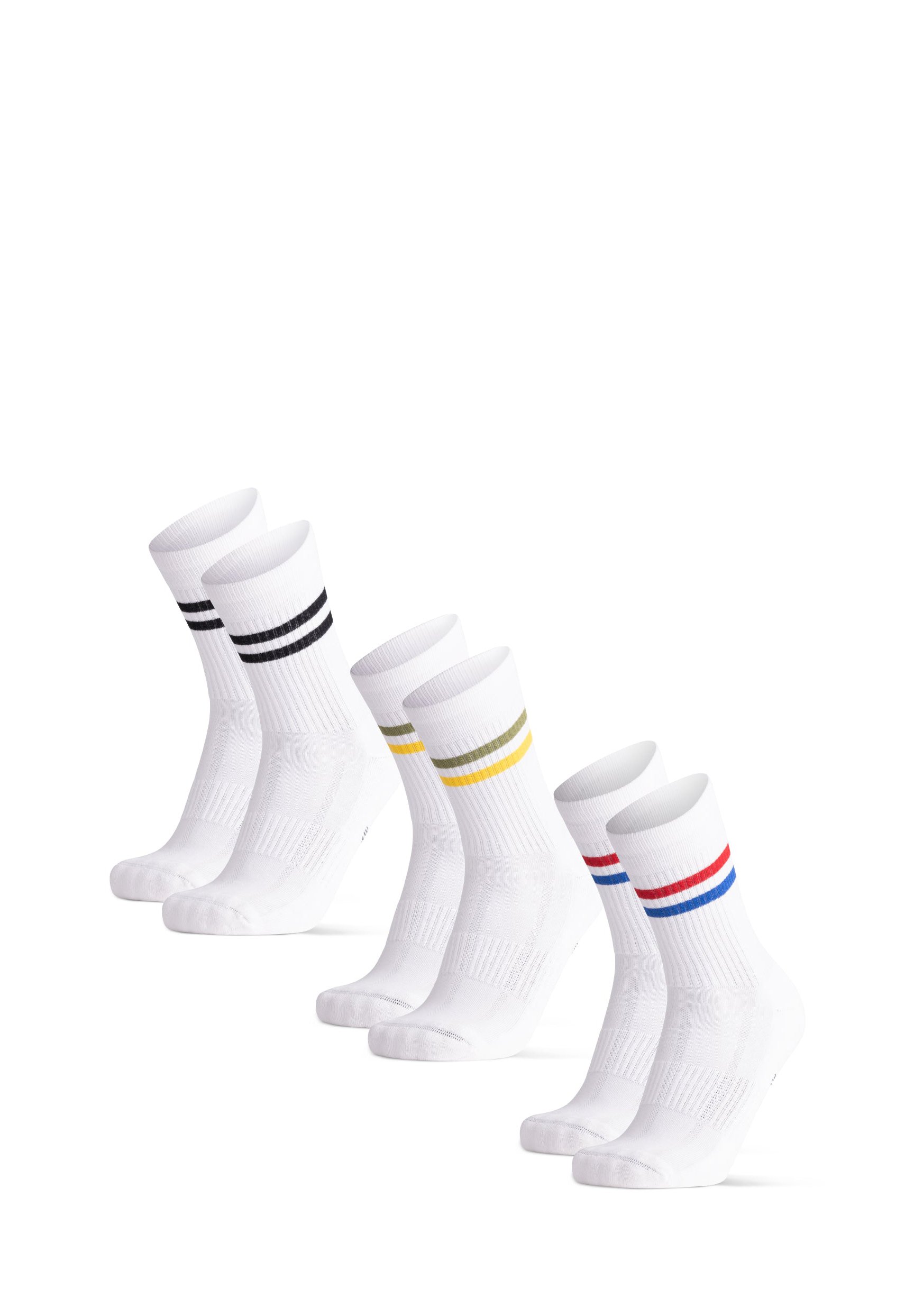 Calzini Sportivi Da Corsa E Ciclismo – 4 Paia Multicolore – Traspiranti Con Compressione E Imbottitura