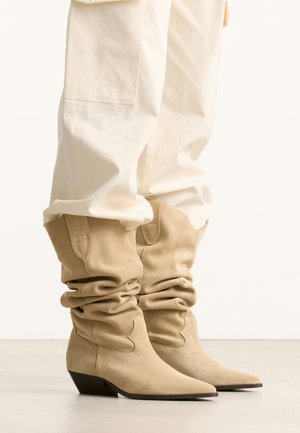 sacha, Bottes de cowboy / motard - beige