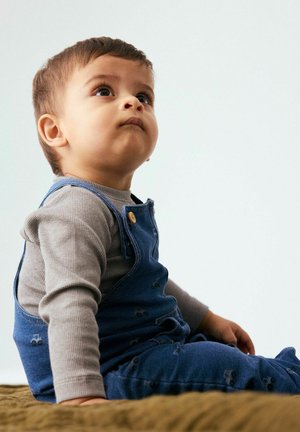 Name it, OVERALLS BARREL FIT - Salopette - dark blue denim