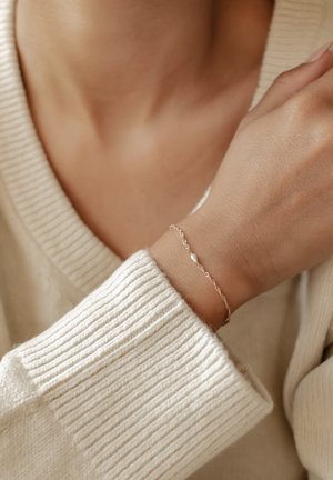 Pearl - Bracelet - rose gold coloured