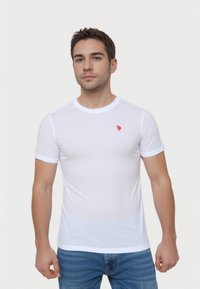 U.S. Polo Assn. 2 PACK SHORTSLEEVE R-NECK - Tricou basic - weiss