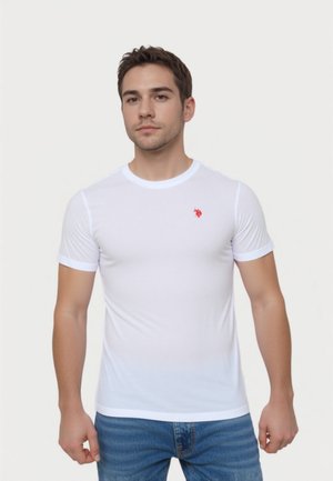 U.S. Polo Assn. 2 PACK SHORTSLEEVE R-NECK - Basic T-shirt - weiss