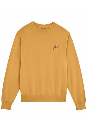 Mira Paris FLOAT EMBROIDERY UNISEX VINTAGE OVERSIZED  - Sweatshirt - yellow mustard