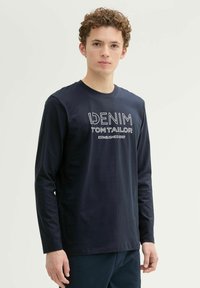 TOM TAILOR DENIM LOGO  - Hosszú ujjú felső - sky captain blue